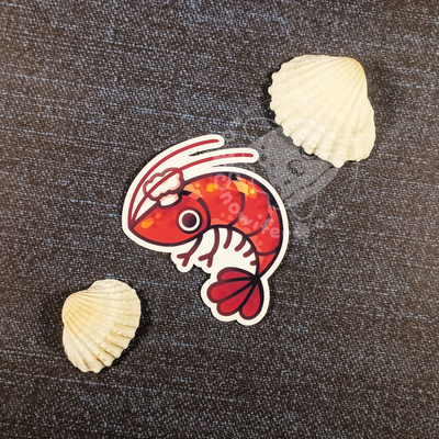 Shrimp chef sticker