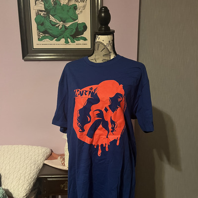 Kickstarter unisex blue tart acid t-shirt - xtra large