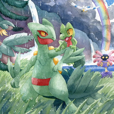Sceptile & treecko print - Thumbnail 2
