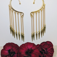 Cat on moon ear cuffs - Thumbnail 2