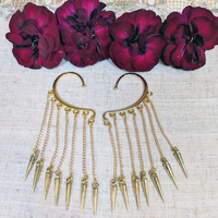 Cat on moon ear cuffs - Thumbnail 4