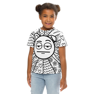 Happy face kids crew neck t-shirt