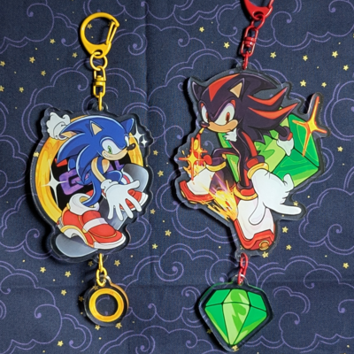 Hedgehog dangle charms