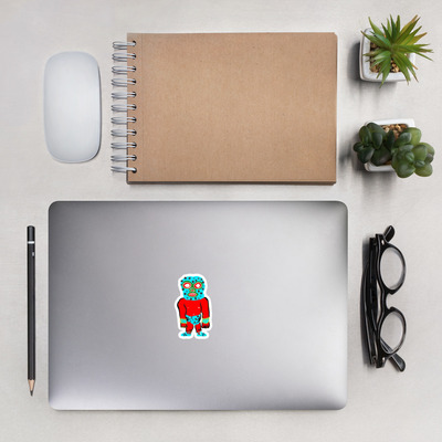 Red luchadore stickers