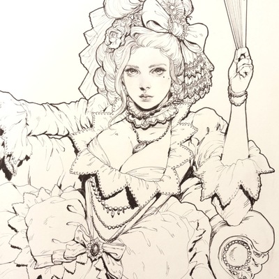 Original ink sketch
