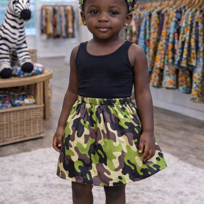 Fatigue princess toddler skirt w/ headwrap 