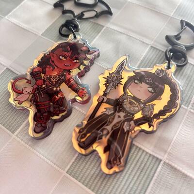 Baldur's Gate 3 2.5" Rainbow Acrylic Charms