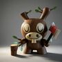  ArTToy by Amanda Visell (Kidrobot) "Wood Donkey (Dunny 8")" -4