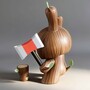  ArTToy by Amanda Visell (Kidrobot) "Wood Donkey (Dunny 8")" -2