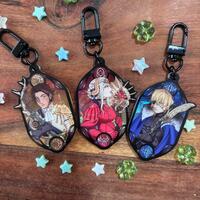 Fire Emblem Three Houses Lords 2.5" Stained Glass Effect Acrylic Keychains - Thumbnail 1