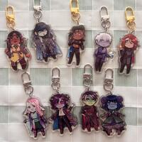 Mighty Nein Acrylic Keychains 2.5" - Thumbnail 1