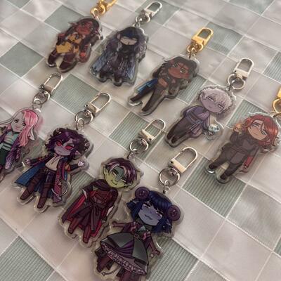 Mighty nein acrylic keychains 2.5"