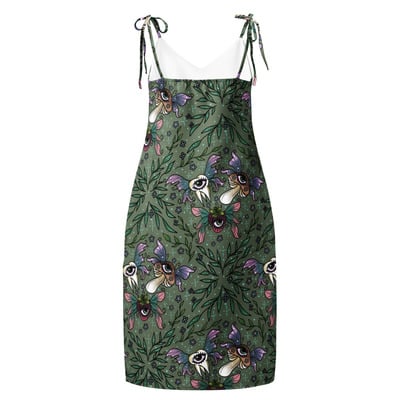 Weird girl holy trinity tie-strap midi dress