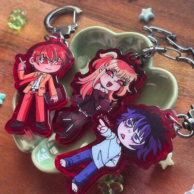 Death note 2.5" acylic keychains