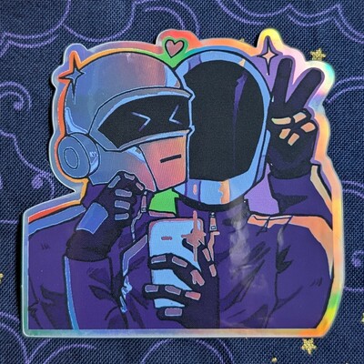 Robots Holo Stickers