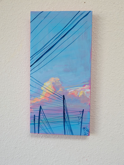 Sunset in South ATX Study - Small Original Painting