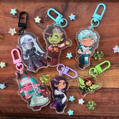 Critical Role Campaign 4 Batch 1 2.5" Acrylic Charms