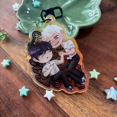 The summer hikaru died 2.5" rainbow acrylic charm