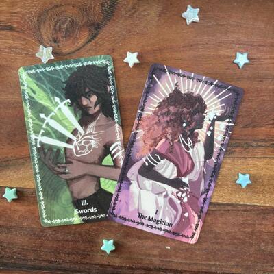 Hazel & nico 10.2cm tarot cards