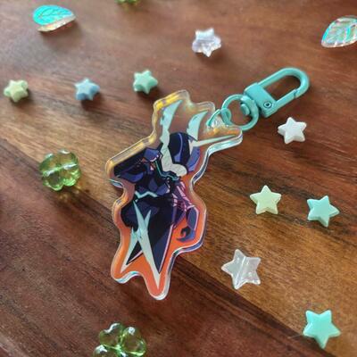 Lio fotia promare 2.5" rainbow acrylic keychain