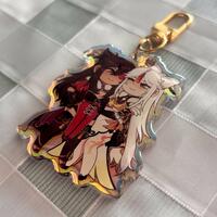 Beidou and Ningguang 2.5" Rainbow Acrylic Charm - Thumbnail 1