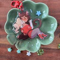 Catradora 2.5" Acrylic Keychain - Thumbnail 1