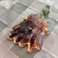 Kaveh and Alhaitham 2.5" Rainbow Acrylic Charm - Thumbnail 1