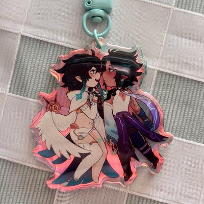 Xiao and venti 2.5" acrylic charm