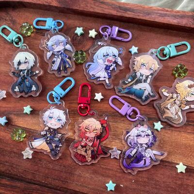 Honkai star rail batch 1 2" acrylic charms