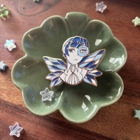 Phosphophyllite 2" Glitter Enamel Pin  - Thumbnail 2