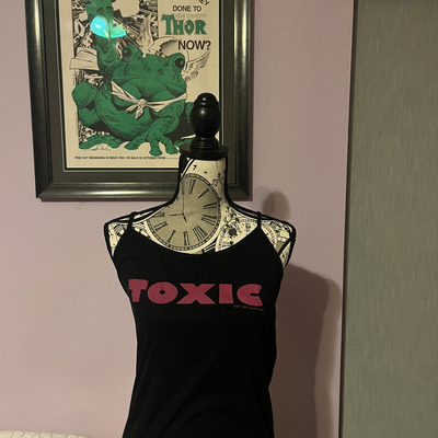Original tank top - small - black with pink logo