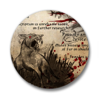 Cryptid Studies: Chupacabra | Pinback Buttons - Thumbnail 1