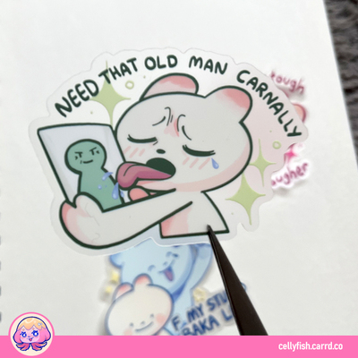 Very relatable stickers - matte transparent sticker