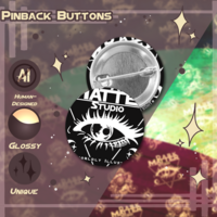 Dark Matter Studio: Logo Design | Pinback Buttons - Thumbnail 3
