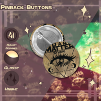 Dark Matter Studio: Logo Design | Pinback Buttons - Thumbnail 1