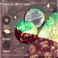Dark Matter Studio: Logo Design | Pinback Buttons - Thumbnail 2