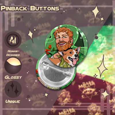 Dream daddy: brian harding | pinback buttons