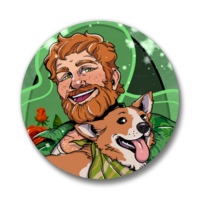 Dream Daddy: Brian Harding | Pinback Buttons - Thumbnail 1