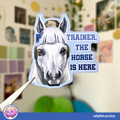 Goldship - The Horse is here - Matte Sticker