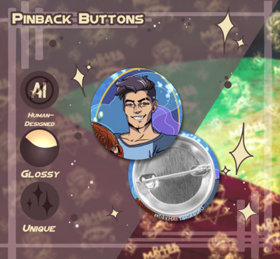 Dream Daddy: Craig Cahn | Pinback Buttons