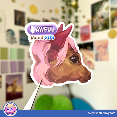 Haru urara - mood sus - matte sticker