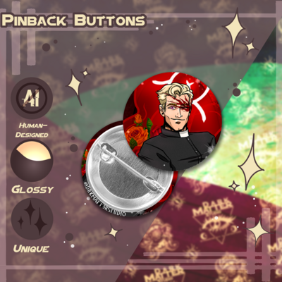 Dream daddy: ĴØŞ€ƤĦ ĆĦŘƗŞŦƗΔŇŞ€Ň | pinback buttons