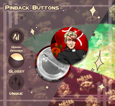 Dream Daddy: ĴØŞ€ƤĦ ĆĦŘƗŞŦƗΔŇŞ€Ň | Pinback Buttons