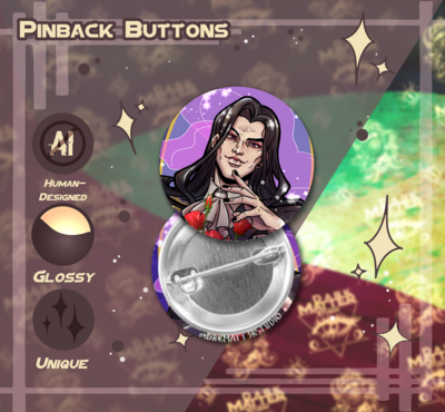 Dream Daddy: Damien Bloodmarch | Pinback Buttons