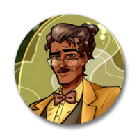 Dream Daddy: Hugo Vega | Pinback Buttons - Thumbnail 1