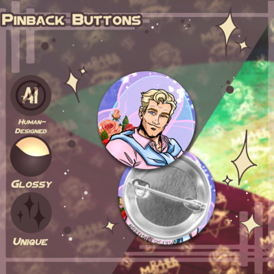 Dream daddy: joseph christiansen | pinback buttons