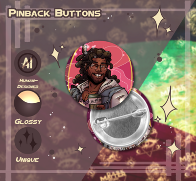 Dream Daddy: Mat Sella | Pinback Buttons