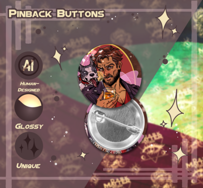 Dream Daddy: Robert Small | Pinback Buttons