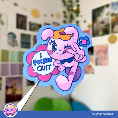I F*ckin Quit! - Matte Sticker
