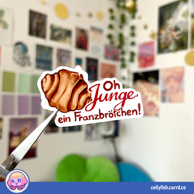 Franzbrötchen - glossy sticker